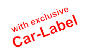 with exclusive  Car-Label