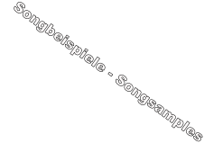 Songbeispiele - Songsamples